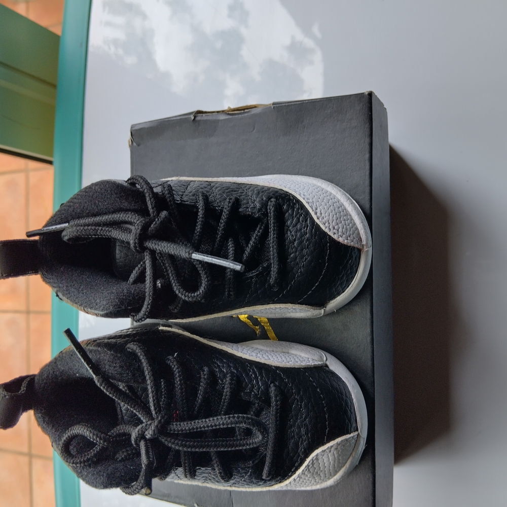 Black and White Jordan High-Top Sneakers